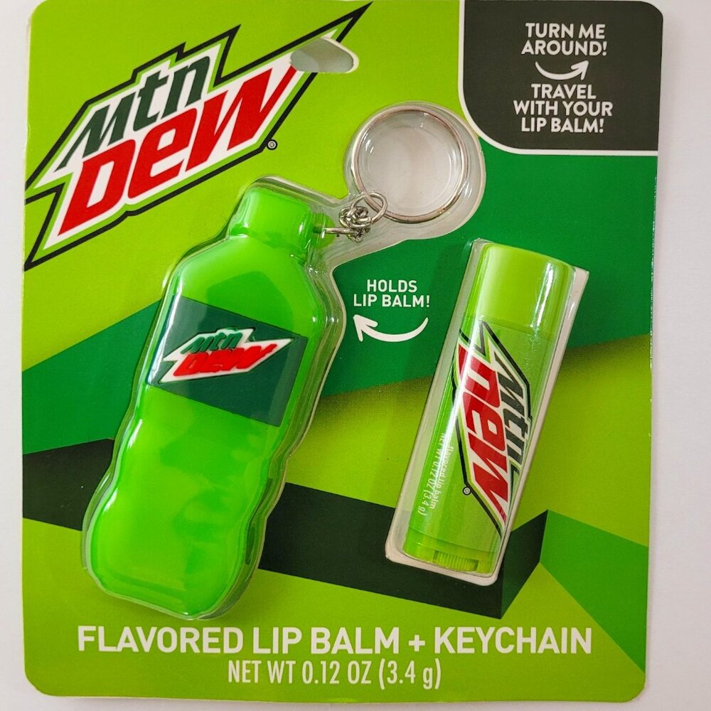 Mountain Dew Lip Gloss and Key Chain Holder
